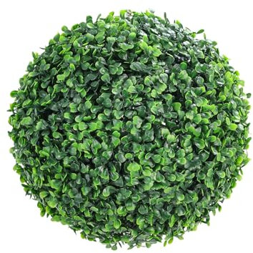 RUANLOV Esfera De Boj para JardíN, Plantas Artificiales Decorativas Bolas Boj, La Bola De Hierba Artificial, Bolas De Boj Artificial, Hecho para Durar En Todo Tipo De Clima (Green 53cm)