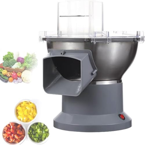 4 En 1 Hachoir à Légumes électrique, Robot Culinaire Commercial Pour Couper En Dés, Déchiqueter, Trancher Et Refendre, Pour Oignon, Ail, Carotte, Pomme De Terre, Fruit, 300 Kg/H