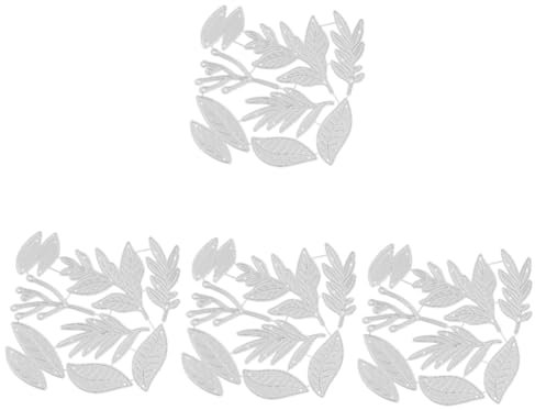 VILLCASE 4 Juegos De Troqueles De Corte Para Álbumes De Recortes Plantillas De Herramientas Para Cortar Papel Plantillas De Letras Cortadora Troqueles De Corte De Papel Decorativos