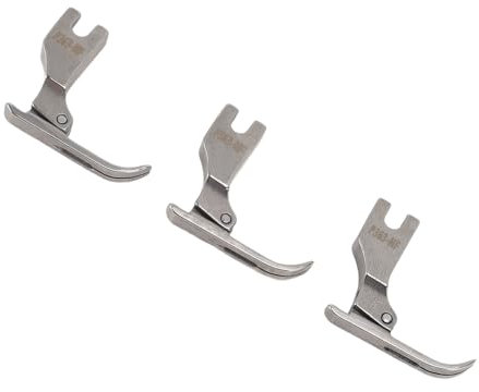 Prensatelas Changor para Palillos de Dientes con Cremallera (3 unidades), de Acero, para Máquina de Coser Industrial, de Cama Plana y Larga, para Fábricas Textiles y