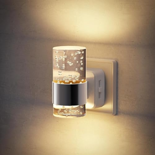 JandCase Nachtlicht Steckdose Mit DäMmerungssensor, Warmweiß Night Light | Nachtlicht Dimmbar 0-100LM FüR Flure, Treppen, Schlafzimmer, KüChen