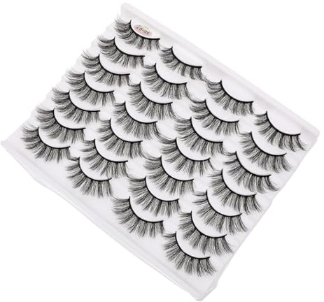 SHERCHPRY Natural False Eyelashes for Makeup Curling Eyelashes Manual Polishing for Eye Makeup