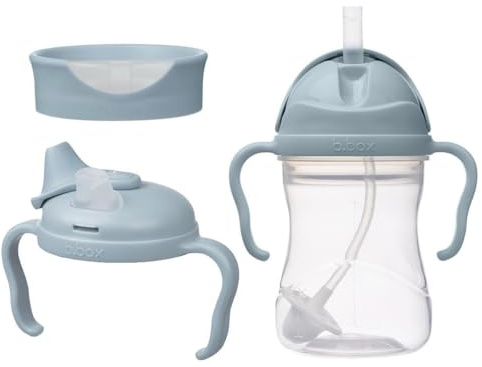 b.box Toddler 3 in 1 Value Set I One Cup, Three Lids to Support Babies and Toddlers Hydration Journey. BPA Free, Dishwasher Safe | from 4m+ | 240ml