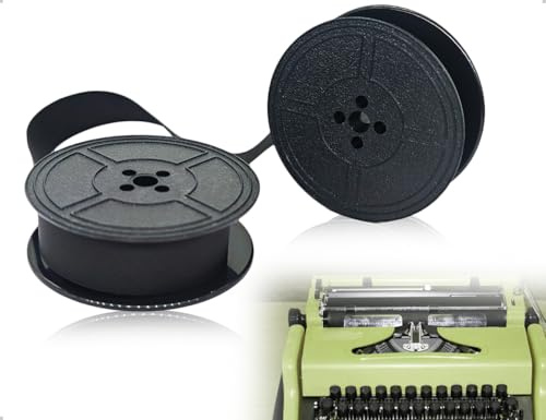 OHYANYAO Farbband Schreibmaschine,Doppelpack Schreibmaschinenband,Klare Druckergebnisse,Kompatibel mit DIN 2103,DIN 32755,Klassischen Modellen(Schwarz)