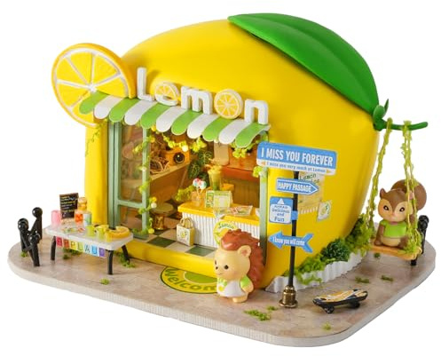 CUTEROOM Puppenhaus Puppen, Miniatur Haus Fuer deko Zimmer, Fruchtformen