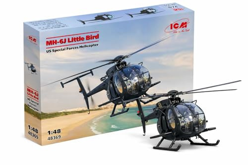 ICM 48369 - MH-6J Little Bird US Spezialeinheiten Hubschrauber - Modellbausatz 1/48