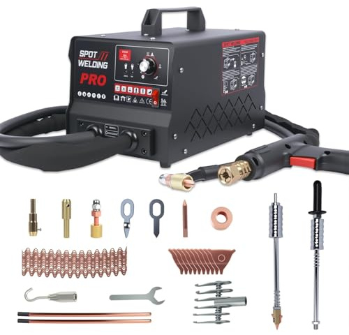 Spotter carrosserie 3500W 6 modes réparation bosses sans abîmer peinture | Mode auto/manuel ajustable, protection surchauffe 95°C, soudure fine préserve peinture, adapté tôle jusqu'à 1,2mm