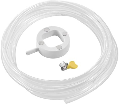 Tubo di scarico per condizionatori d'aria – Tubo di ricambio trasparente con fascetta stringitubo – Set di scarico magnetico per finestre condizionatori d'aria | Per condensa di condizionatori