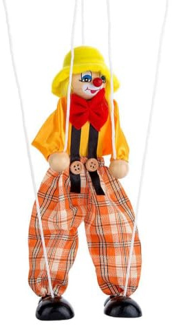 Marionettenpuppen Schnurpuppen Marionetten 9, 45 Zoll Holzschnurpuppe mit beweglichen Gliedmaßen für fantasievolles Spielen und Theater Gelb