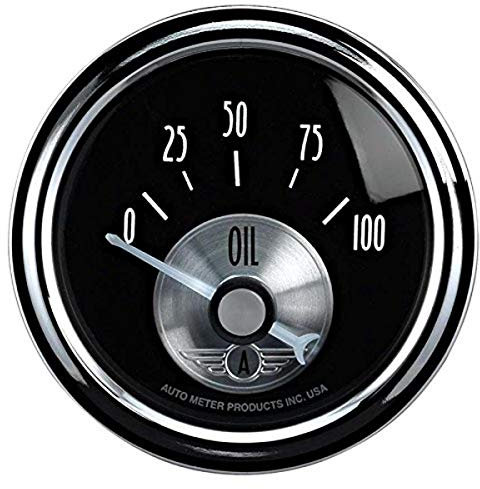 Auto Meter 2028 2-1/16 B/D Oil Pressure Gauge 0-100psi