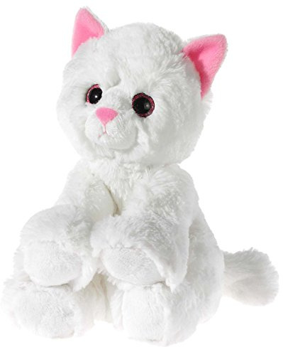HEUNEC 247079 - Glitter-Kitty Katzen-Baby, weiß