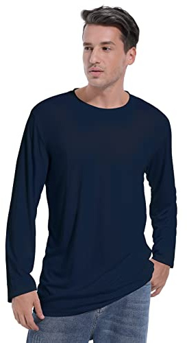 Dri-Tek Big & Tall Long Sleeve Moisture Wicking Athletic T-Shirt, Black, XLT