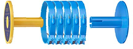 Stroft - Vorfachspulensystem mit 5 Cutterringen, 5 Sicherungsringen, Spulenhalter und Short Strap + 25 Etiketten