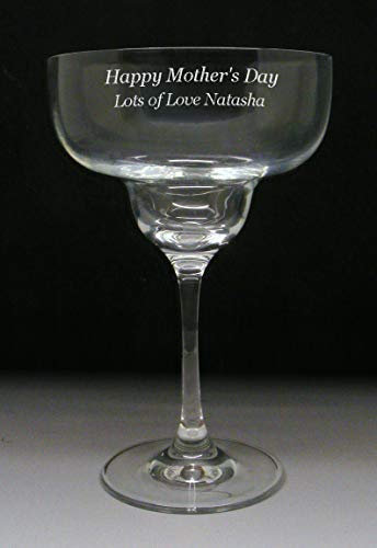 County Engraving Personalised Mother's Day Margarita Crystal Glass Engraved Gift - Enter Your Own Custom Text