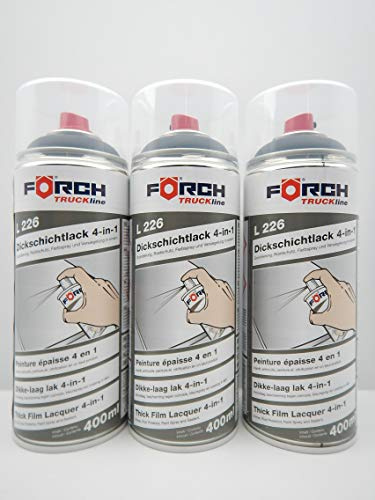 FORCH 4 in 1 SCHWARZMATT SCHWARZ MATT DICKSCHICHTLACK Lack Spray SPRAYDOSE 400ML (3)