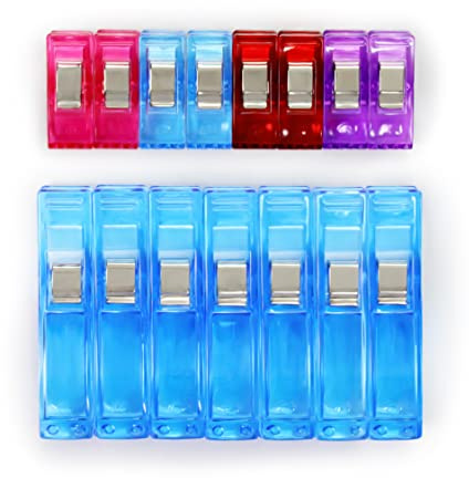 Prym Love, 15 pc Mixed Fabric Clips, Multicolor 15 Pack (60104)