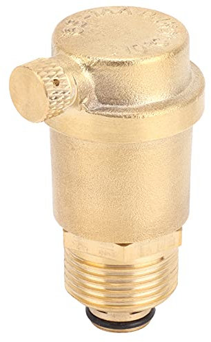 OUKENS Entlüftungsventil, G3/4 Außengewinde Entlüftungsventil Automatisches Entlüftungsventil aus Messing Hochdruck-Entlüftungsventil für Fußbodenheizung HVAC-System