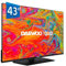Daewoo 43DM65QV - QLED Smart TV 43 Pulgadas 4K HDR, Dolby Vision & Dolby Atmos, Compatible con Alexa, Peana Central, Diseño sin Marcos