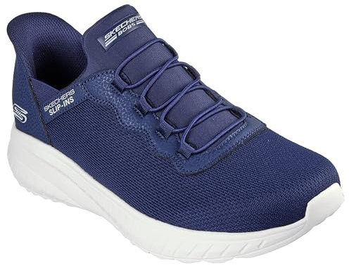 Skechers Men's Hands Free Slip-ins Skechers Bobs Squad Chaos - Daily Hype, Navy, 11 Wide
