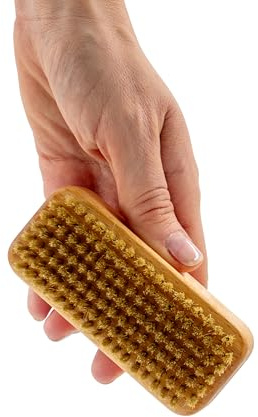 QUOALA® Handwerkerbürste – in Deutschland hergestellt | FSC-zertifiziertes Buchenholz | Echte Schweinborsten | Für Tiefenreinigung, Maniküre, Pediküre | Ergonomisch & Umweltfreundlich