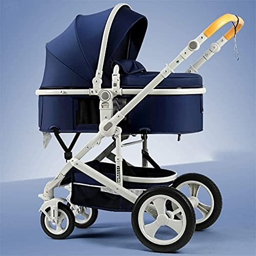 Reise-Kinderwagen für Neugeborene, Kleinkinder, Kinderwagen, Kinderwagen, kompakte Buggy-Kinderwagen, tragbarer Kinderwagen, stoßfest, mit Aluminiumrahmen für Baby G (weißes Rohr)