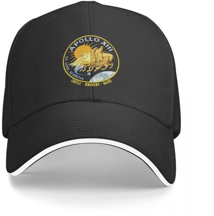 VELUNE Neue Apollo 13 Baseballkappe UV-Schutz Solarhut schwarz Icon Cap Damen Herren Geschenk
