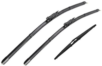 VNRQJLSN Vorne Hinten Wischerblätter Bürsten Windschutzscheibe Windschutzscheibe Fenster Für Smart Für Fortwo 451 W451 2006-2009 2010 2011 2012 2013 2014(LHD Front Rear)
