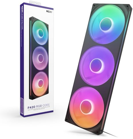 NZXT F420 RGB Core - 420mm single-frame RGB Lüfter - Schwarz