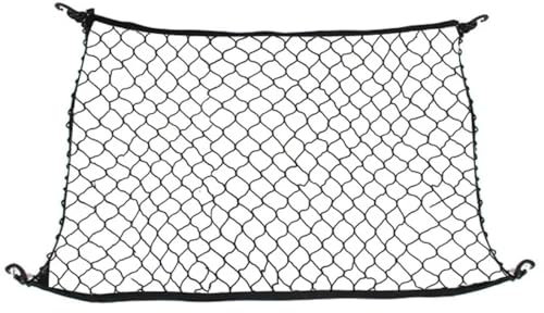 Kofferraumnetz für VW Passat Nms 2015 2014 2013 2012-2022,4 Haken Auto Heck Fracht Aufbewahrungsnetz Mesh Gepäck Elastisches Zubehör
