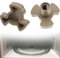 PYEUIFT 2 Pièces Micro-Ondes Plaque Tournante Coupleur Support de de Plateau d'arbre pour Micro-Ondes Plaque Tournante Rouleau Guide Support pour Accouplement Pièces de Rechange de Micro-Ondes
