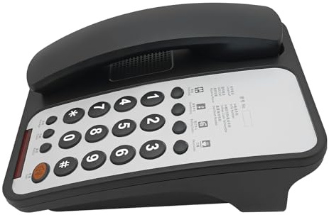 Téléphone fixe filaire de bureau à grand bouton pour personnes âgées avec rappel téléphonique filaire pour personnes âgées, maison, hôtel, industrie téléphonique
