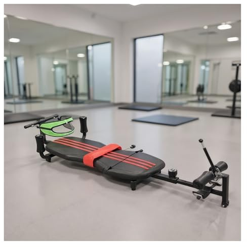 Banco de descompresión Ajustable for Estiramiento de Espalda (145-185 cm), Banco de Fitness y Mesa de inversión for Gimnasio en casa, Alivia el Dolor de Espalda y la tensión Muscular, hasta 150 kg