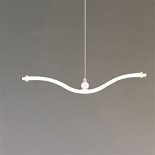 Genérico Lamparas de techo, Candelabros modernos - Luces colgantes de gaviota Lámpara colgante LED acrílica Bar Comedor Luminaria suspensión Accesorios iluminación cocina(White A)