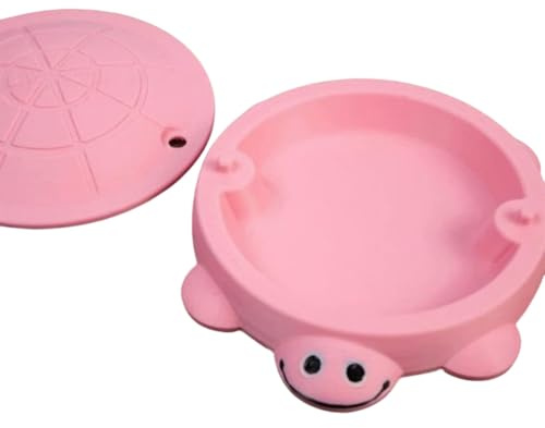 Mini Turtle Sandbox Desk Toy, Desktop Turtle Sandboxes, Mini Zen Garden Kit, Gifts for Kids Pink