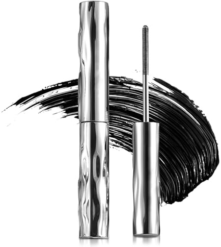 Metal Mascara, 3D Curling Eyelash Iron, Tubing Mascara Iron Eye Mas cara mit Metallbürste Volumengebende Mas-cara Wimperntusche Wasserfest Schwarz Schnell Trocknend und Wischfest (1PC)