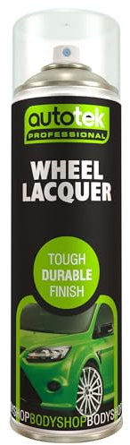 Autotek Professional Durable Finish Spray Paint, Matt Wheel Lacquer, 500 ml