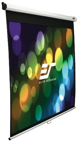 Elite Screens M120XWH2-E24 Manual Series Leinwand (Diagonal 304,8 cm (120 Zoll), Höhe 149,4 cm (58,8 Zoll), Breite 265,7 cm (104,6 Zoll), Format 16:9) weiß