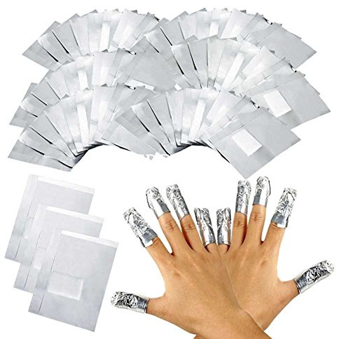 CSL 100 x Nail Art Soak Off Remover Gel Polish Acrylic Removal Foil Wraps
