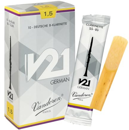 Vandoren CR8615 V21 German Klarinetten Blätter, 10 Einheiten