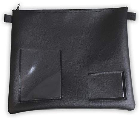 effektivo Tasche für Fahrzeugpapiere, A4, Kunstleder schwarz, 34 x 26 cm, mit Kartenfach und Fach für Fahrzeugschein, 11056