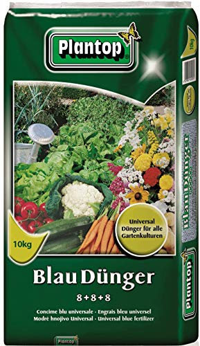 Plantop Blaudünger 10 kg Universal EG-Düngemittel Dünger NPK 8+8+8 PE-Beutel
