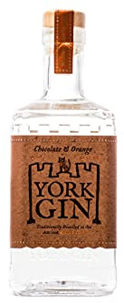 York Gin Chocolate and Orange Dry Gin 42.5% ABV 70cl Bottle, A beautifully balanced unsweetened dry gin with luxurious chocolate and zesty orange, Perfect in an Espresso Martini