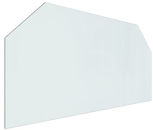 vidaXL Placa Resistente al Fuego contra Incendios Panel Protección contra Chispas Suelo Base Tablero de Vidrio para Chimenea Hexagonal 120x60 cm