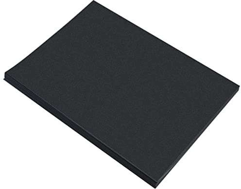 SAFIGLE 100pcs Thickened Kraft Black Drawing Paper Paperboard Cardboard Blank DIY Craft Supplies for Painting and Scrapbooking Projects