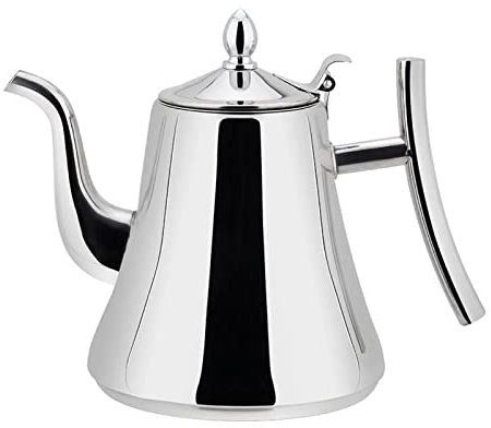 Teekanne Mit Teesieb, 1200 Ml Edelstahl-Teekanne Mit Schwanenhals, Chinesische Teekanne, Herdplatten-Teebereiter Für Tee Mit Frucht- Und Kräuterduft