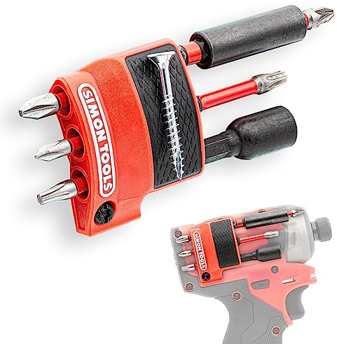 Simon Tools Magnetic Bit Holder for Milwaukee M12 Gen 2 Impact Driver & Drill - Milwaukee Bit Holder for M12