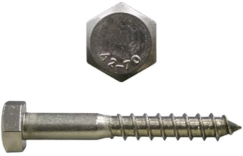 Holzschrauben Sechskant DIN571 12x100 Edelstahl V2A 25 Stk.
