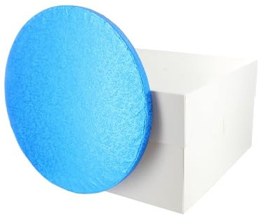 Culpitt Dark Blue Board & Box Set | 10 | White Cake Box & Drum, Transport & Protection Combo