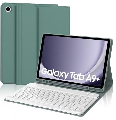 IVEOPPE Coque Clavier pour Samsung Galaxy Tab A9+/A9 Plus 11 Pouces 2023