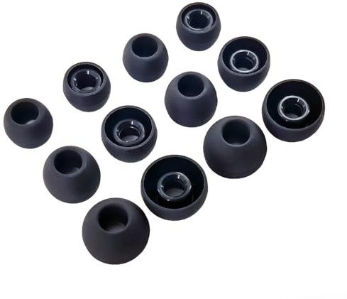 TENNMAK 12 x Ersatz-Ohrstöpsel für JBL Endurance Peak 3 / Peak II / Peak / Race / Run 2 Ohrpolster * 6 Paar